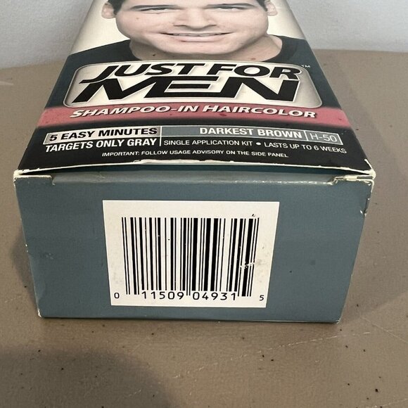 Just for Men Original Formula #H-50 Darkest Brown Shampoo-In Hair Color - Picture 15 of 15